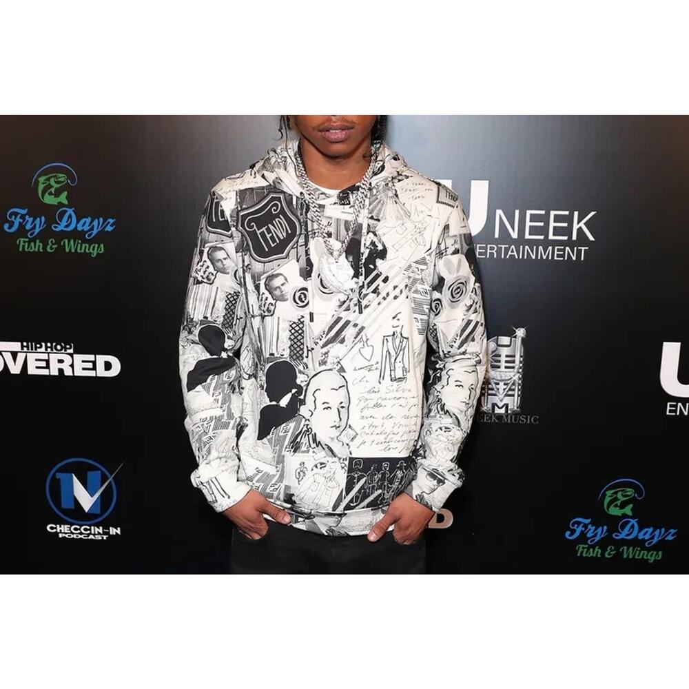 Fendi x Karl Lagerfeld 'Karl Kollage' Graphic Print Hoodie | Size S | MSRP $1810